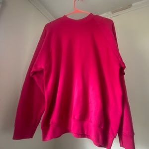 80’s/90’s hot pink thick long sleeve/light sweatshirt size men’s L